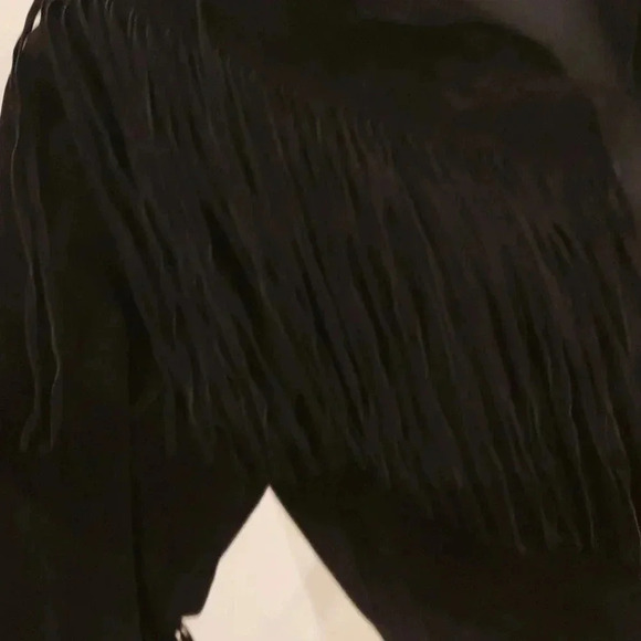 Willow clay 100% real suede jacket with tassels size L NWOT - Picture 5 of 12